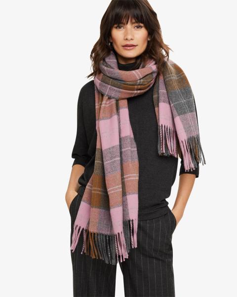 Pink Checked Scarf - Phase Eight