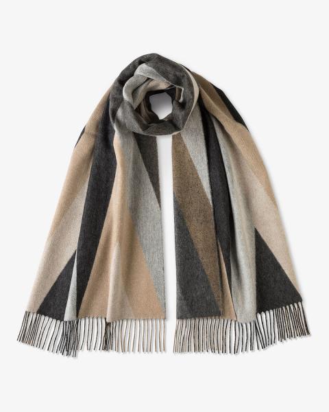 Neutral Colours Stripe Scarf - Phase Eight