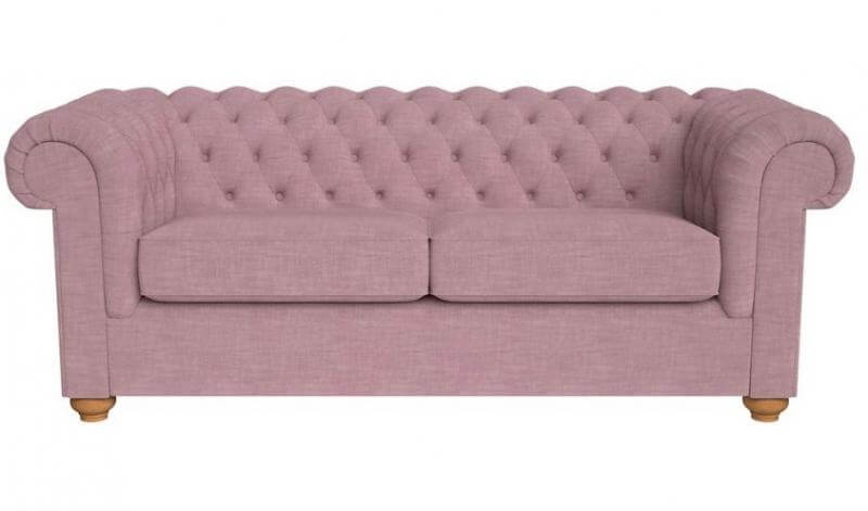 Brushed Cotton Chesterfield 3 Seater