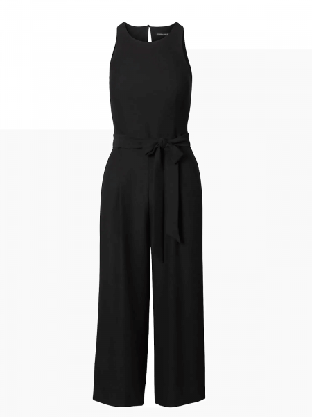 Slimming Black Sleevless Jumpsuit - Banana Republic