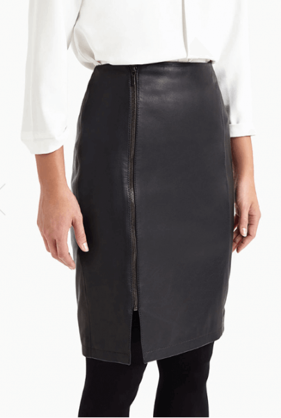 Leather Midi Skirt Phase Eight