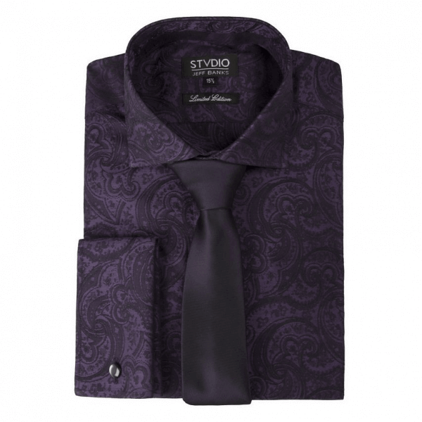 Paisley Purple Jeff Banks Shirt