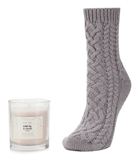 Luxury Sock & Candle Set