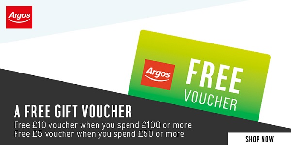 Argos Free £10 voucher