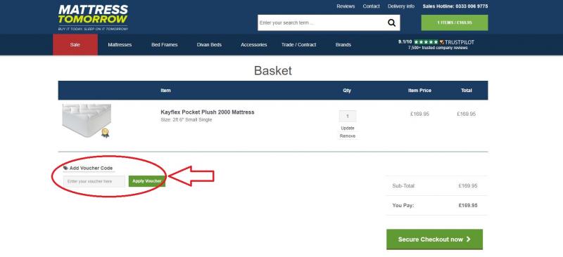 Mattress Tomorrow - Voucher Codes