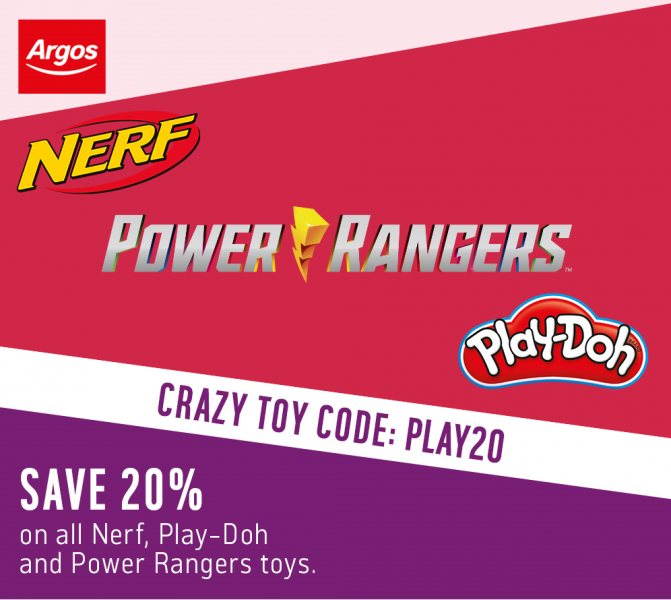 Argos Crazy Codes 20% Off Toys and Games - Argos Promotional Codes