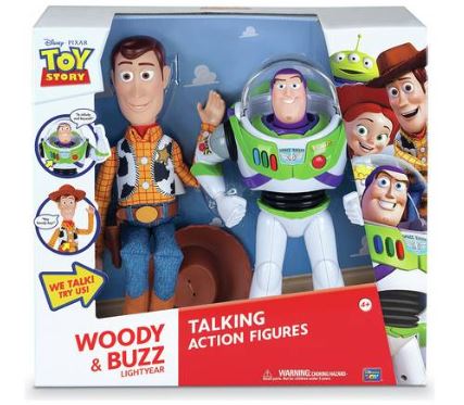 Toy Story Buzz Lightyear & Woody Action Figures - Argos