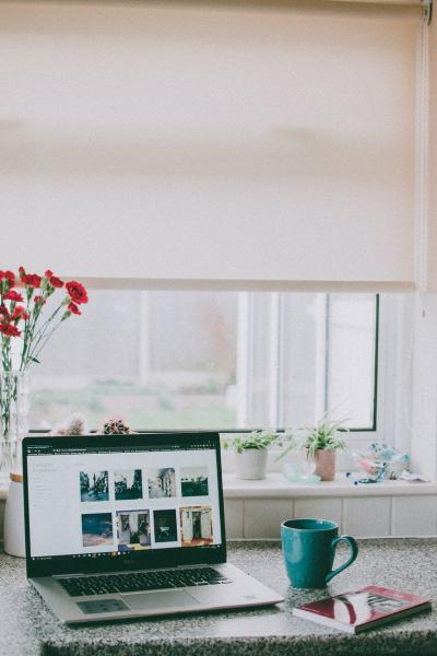 Desk with Laptop