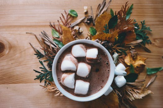 Autumn Hot Chocolate in Mug