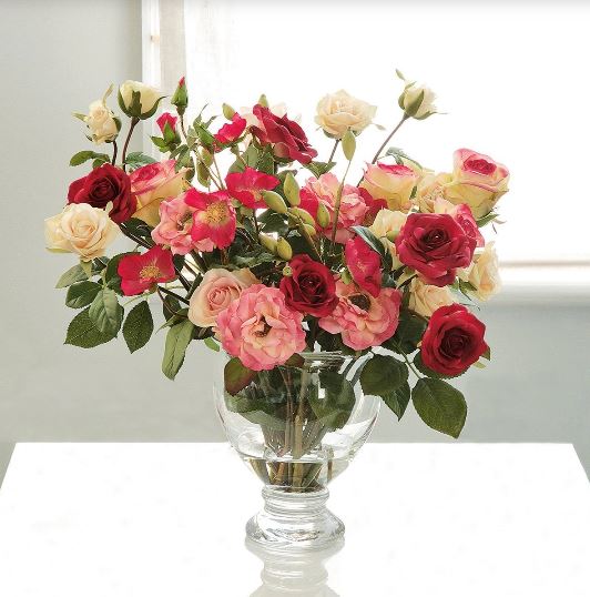 Pink Rose Vase - Bloom