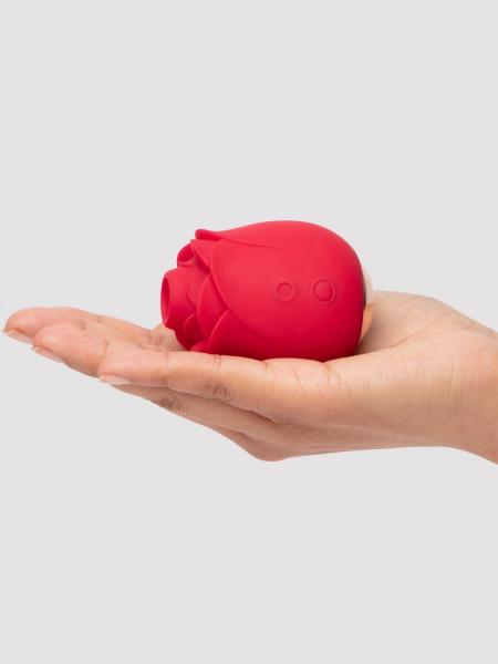 Lovehoney Rose Clitoral Suction Stimulator, Red, hi-res