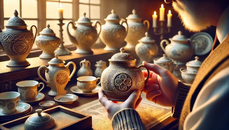 How can you tell how old Belleek Pottery is?