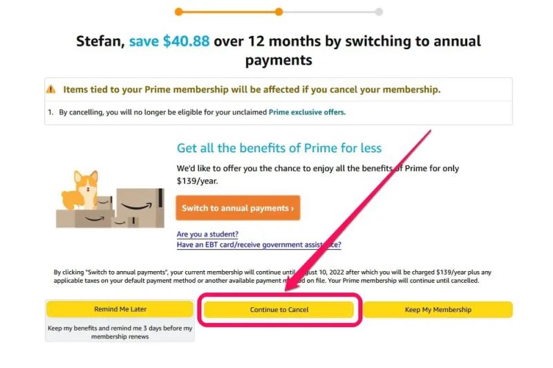 How to cancel Amazon Prime membership and get refund