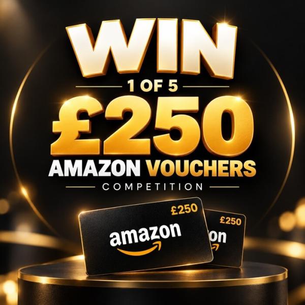 Win one of five £250 Amazon vouchers