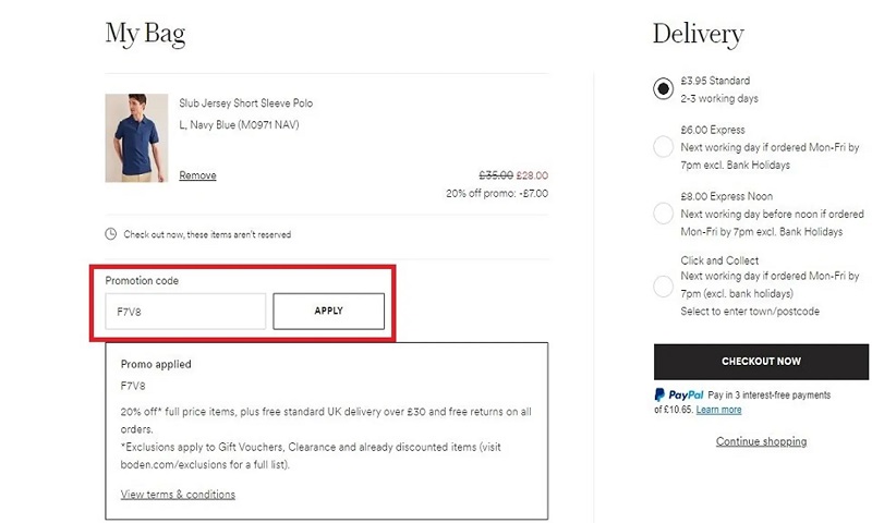 Why is my Boden discount not working?