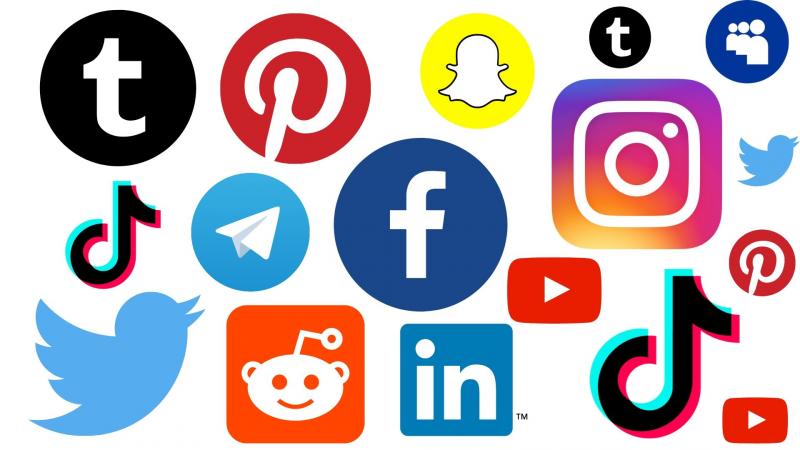 Social Media Logo Montage