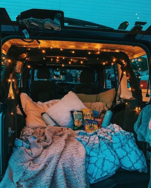 Fairy Lit Camper Van
