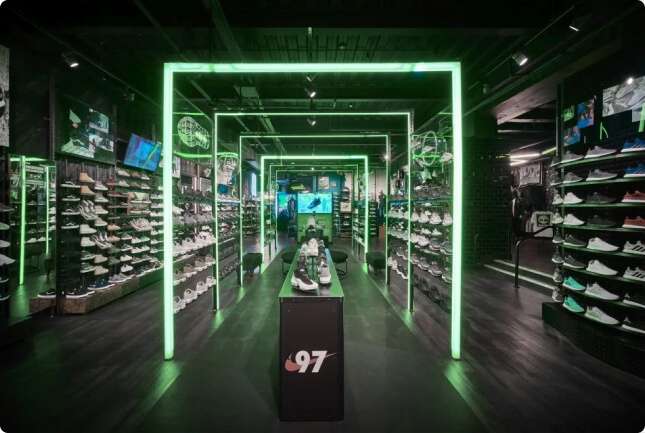 footasylum neon light store