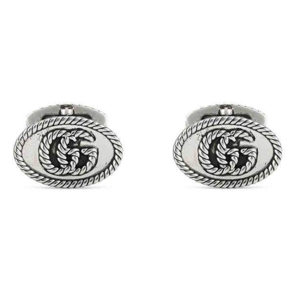 Gucci Trademark Silver Cufflinks