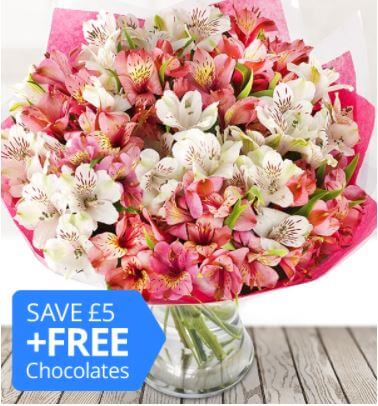 Free Chocolates with your Bouquet from eFlorist 