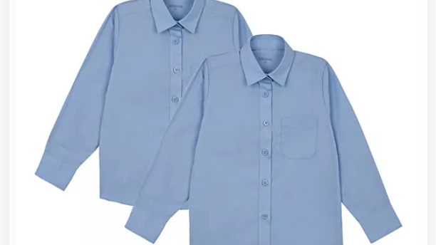 Debenhams blue school shirts