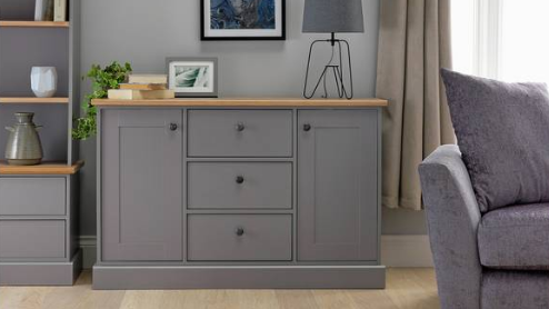 grey sideboard