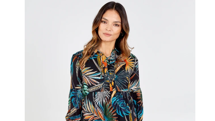 palm print dress