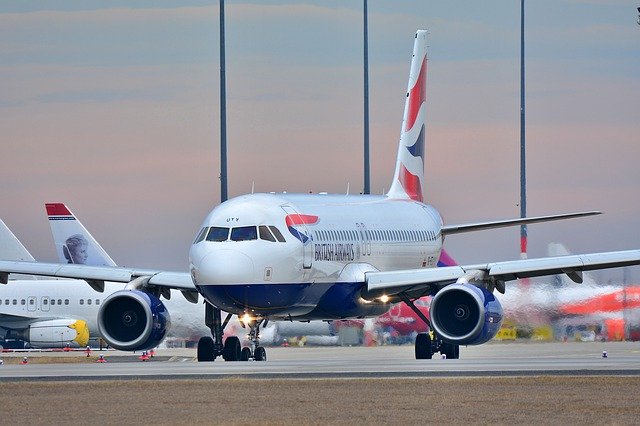 british airways plane