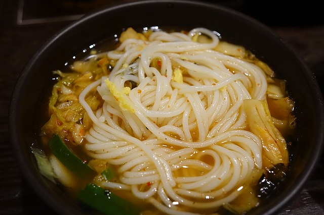 Noodles in soy sauce