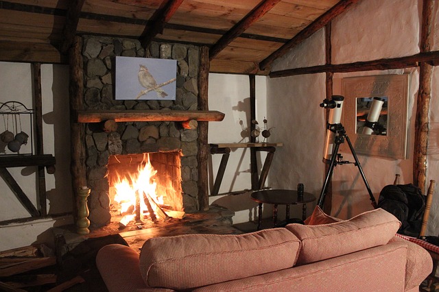 cottage fireside