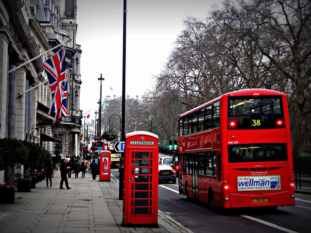 London bus street
