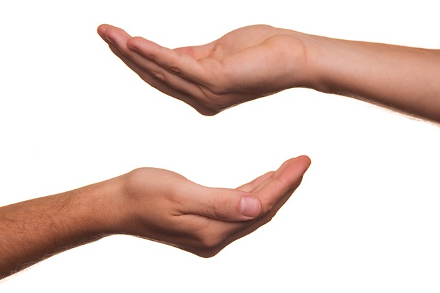 Giving hands