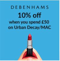 15% Off Urban Decay at Debenhams