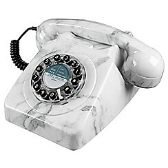 Marble Effect Retro Telephone